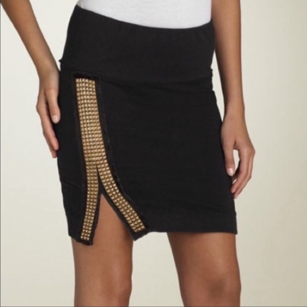 Free People/We The Free Cotton/ Spandex Mini Skirt - Picture 2 of 9